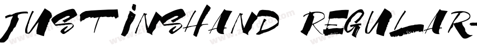 JustinsHand Regular字体转换
